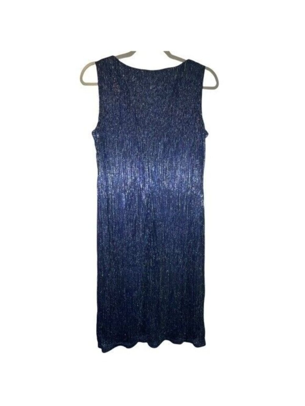 R&M Richards Dress Women’s Size 8 Blue Sleeveless Party Cocktail Sheath Lined - Picture 2 of 6